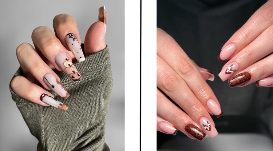 Stylish nail art designs at Chelsea Loren Beauty, Middlewich, England, GB showcasing intricate creativity.