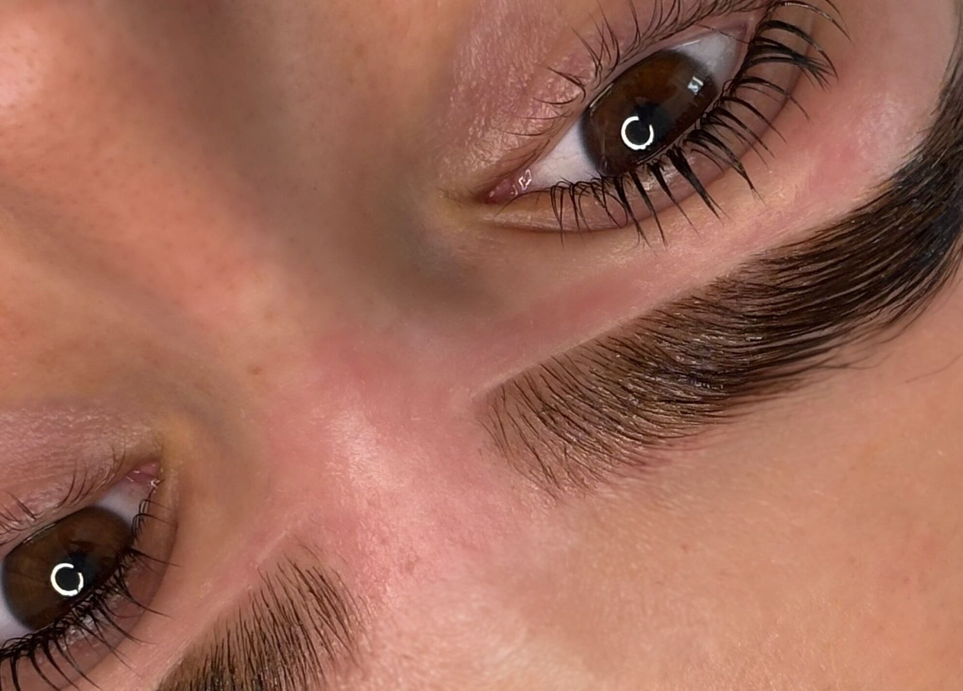Close-up of expertly crafted eyebrows at Brow Bliss, Mandurah, Western Australia, AU.