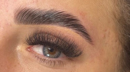 Elegant eyebrow and eyelash detail at Daniella Marie Beauty & Aesthetics, Derby, England, GB.