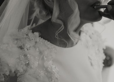 Bride's makeup at Michaela Boyle Beauty Rooms, Crossmaglen, Northern Ireland, GB.