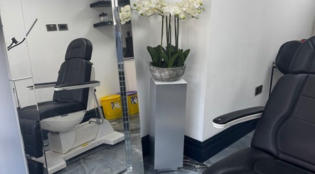 Sleek treatment chair and elegant decor at Annayah Aesthetics (Kemptown), Brighton And Hove, England, GB.
