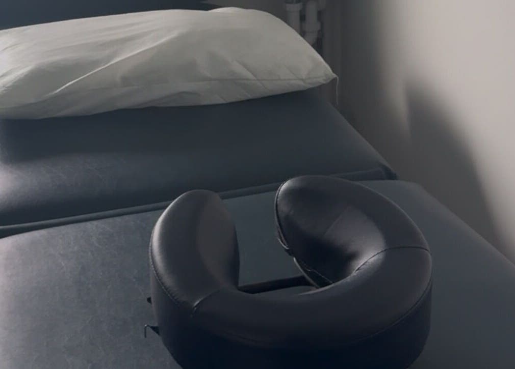 Massage table setup at Annayah Aesthetics, Brighton And Hove, England, GB, offering relaxation and comfort.