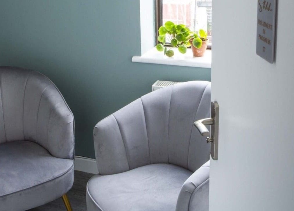 Elegant seating area at Annayah Aesthetics in Brighton And Hove, England, GB, welcoming relaxation and comfort.