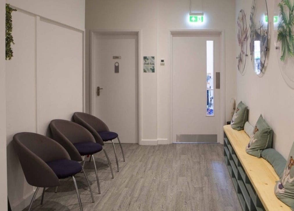 Cozy seating area at Annayah Aesthetics in Brighton And Hove, England, GB with elegant chairs and decor.