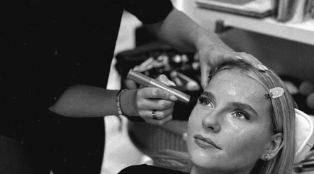 Makeup application at Enhancedbeauty, Inverness, Scotland, GB. A serene client receiving expert beauty care.