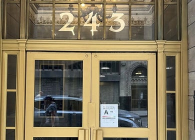 Entrance of French Touch Custom Massage Midtown Manhattan and Brooklyn Heights, New York, New York, US.