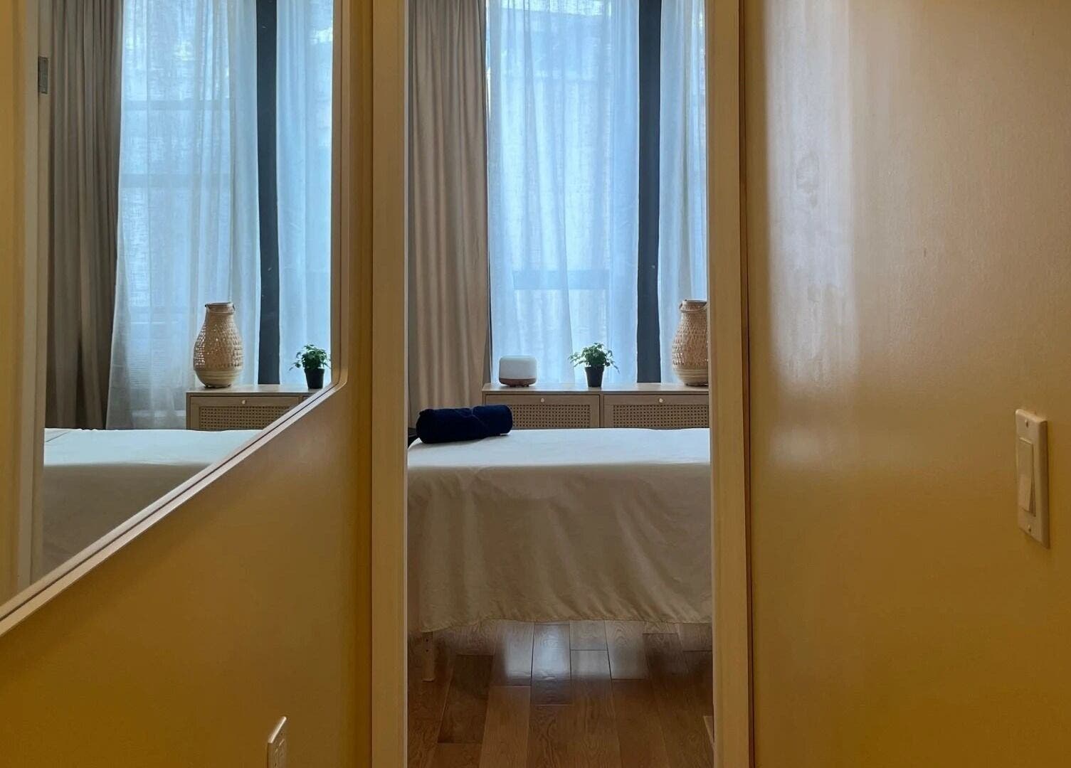Massage room at French Touch Custom Massage Midtown Manhattan and Brooklyn Heights, New York, New York, US.