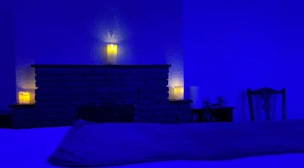 Lees Massage in Portsmouth, England, offers a calming candle-lit room for ultimate relaxation and wellness.