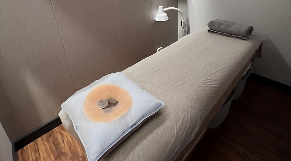 Cozy massage room at Max Massage and Acupuncture in Cardiff, New South Wales, AU.