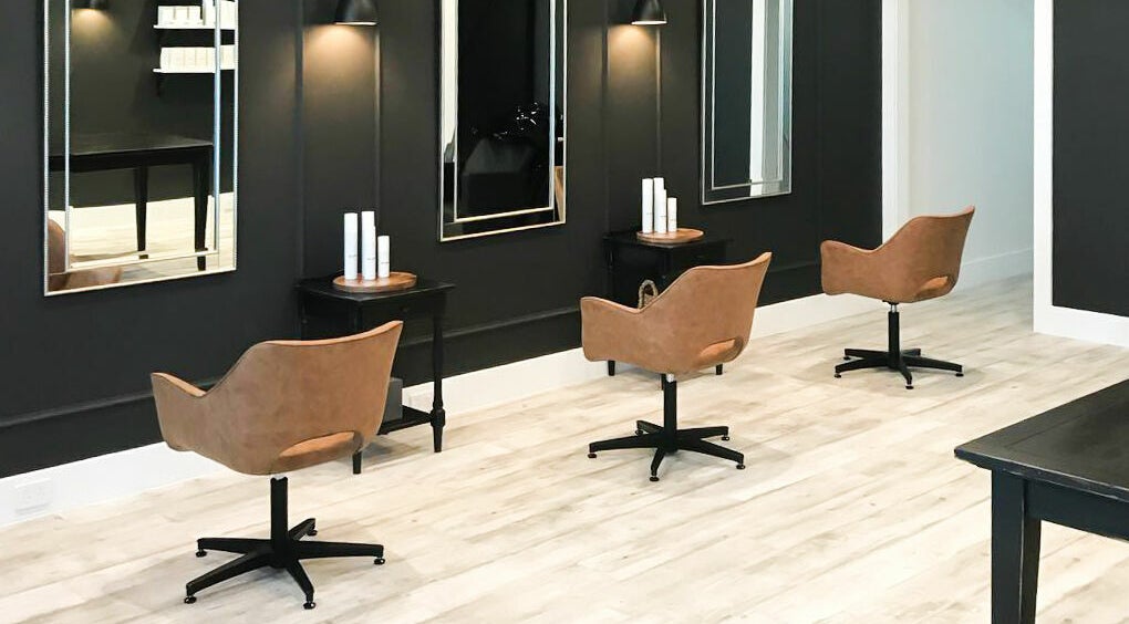 Elegant salon chairs and mirrors at Beautiful by Clariece, Holden Hill, South Australia, AU.
