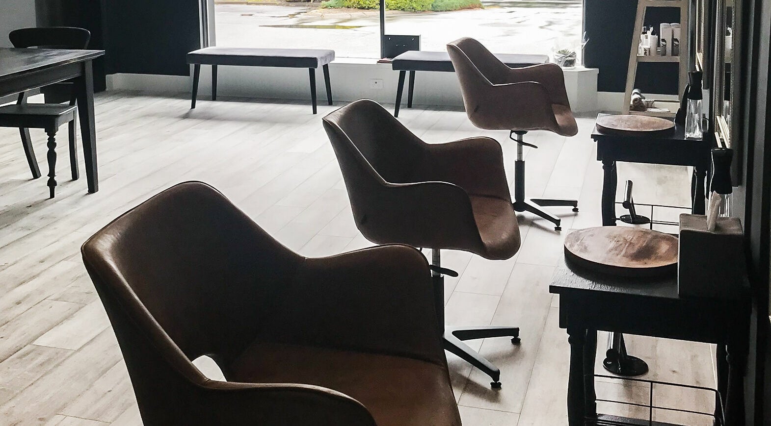 Elegant salon chairs in Beautiful by Clariece, Holden Hill, South Australia, AU, showcasing modern interior design.