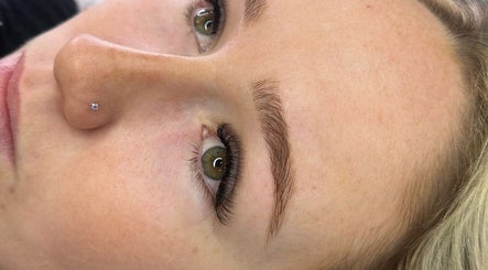 Close-up of lush eyelashes at Lashes Pleez, Wakerley, Queensland, AU.