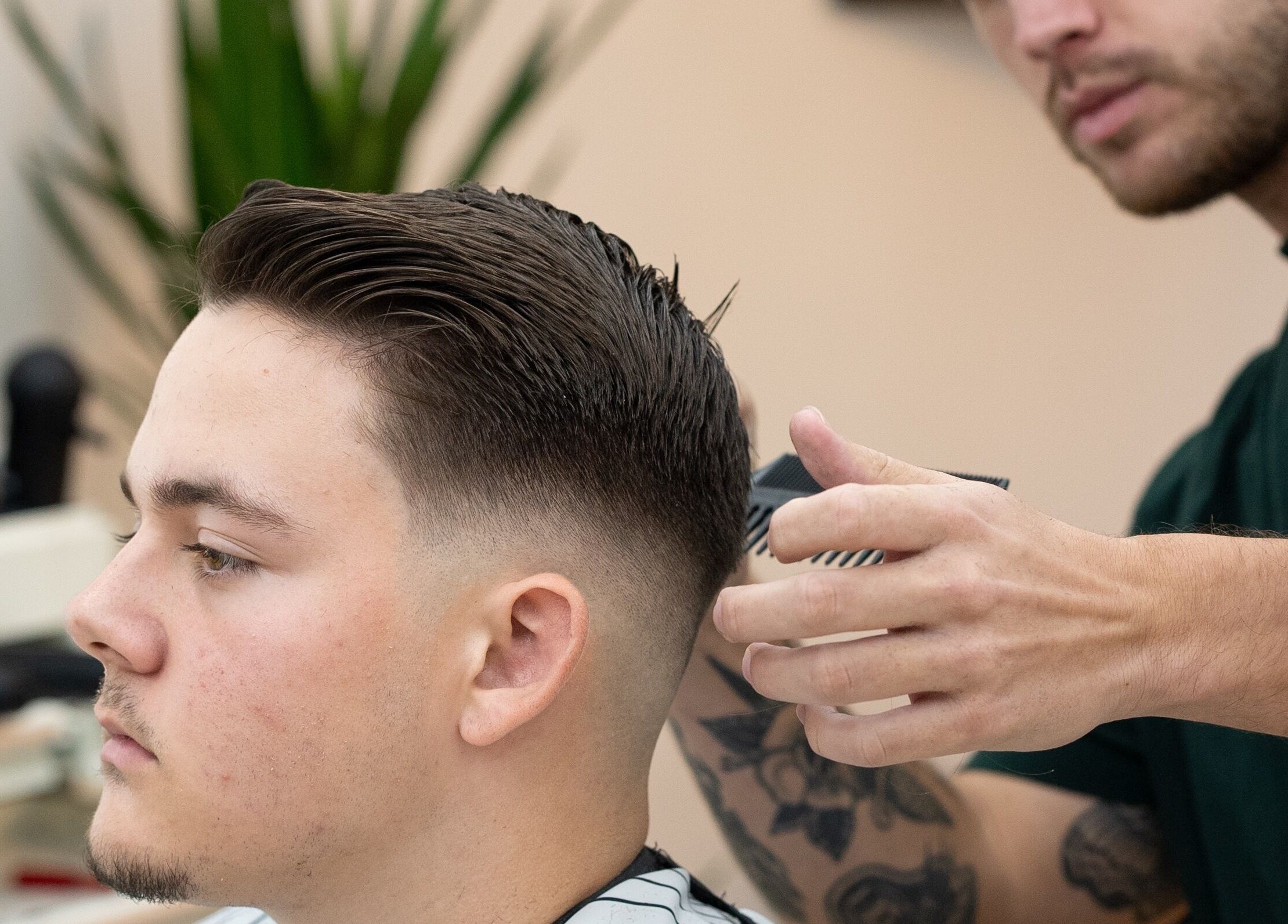 Professional haircut at ST8MNT Barbers, Gibraltar, GI. Experience top grooming services.