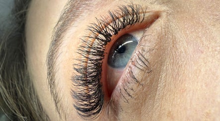 Close-up of expertly applied lashes at EMC Beauty And Lashes, Poyntzpass, Northern Ireland, GB.
