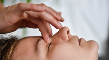 Close-up of a facial massage at Reflexology & Holistic Health by Wendy, Aberdeen, Scotland, GB.