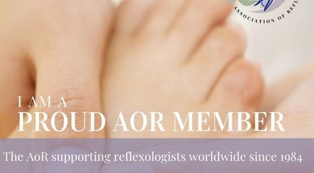 Reflexology & Holistic Health by Wendy, Aberdeen, Scotland, proudly displays AOR membership certificate.
