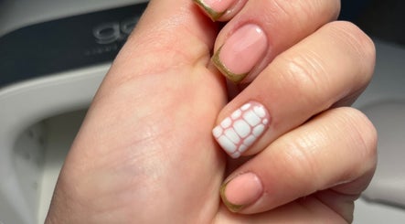 Stylish nail art featuring elegant designs at The Nail Room, Cliffsend, England, GB.
