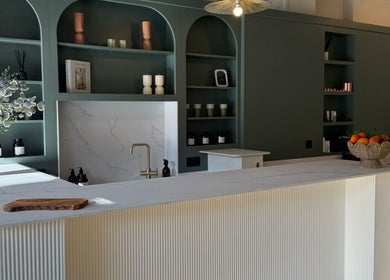 Elegant reception at Synergistic Therapy, Birmingham, England, GB, featuring a cozy, modern design.