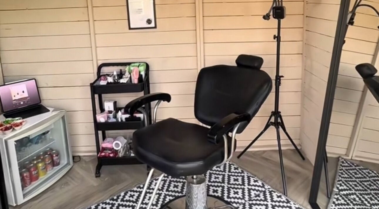 Beauty chair inside Bespoke By Sommer, Armadale, Scotland. Modern setup for wellness treatments.