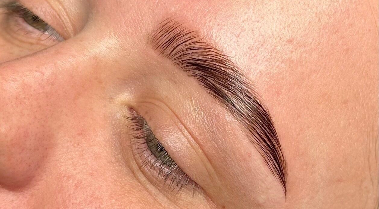 Expertly shaped eyebrows at Bespoke By Sommer, Armadale, Scotland, GB, showcasing precision and style.