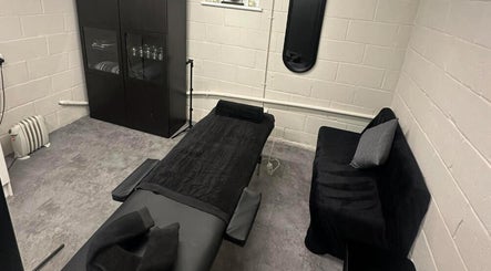 Calm and relaxing treatment room at A.J.Healing, South Ockendon, England, GB.