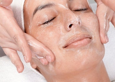 Rejuvenating facial treatment at True Beauty in Forfar, Scotland, GB, showcasing a soothing skincare session.