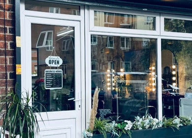 Exterior view of Siin Hair Beauty in Nottingham, England, GB, showcasing its welcoming entrance.