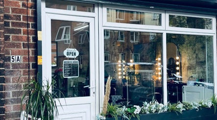 Exterior view of Siin Hair Beauty in Nottingham, England, GB, showcasing its welcoming entrance.