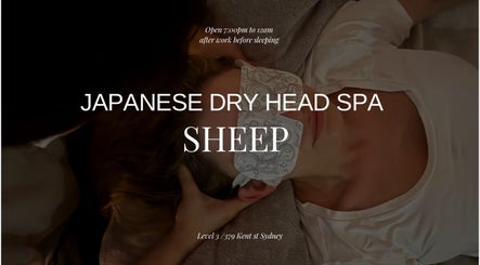 Japanese dry head spa Sheep