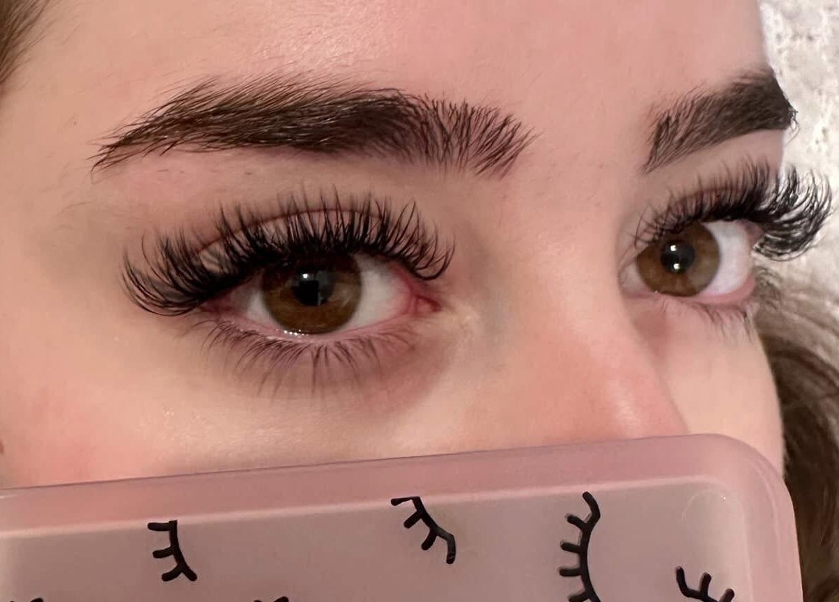 Eyelash extensions at Chester Hill nails and eyelash extension studio, Sefton, New South Wales, AU.