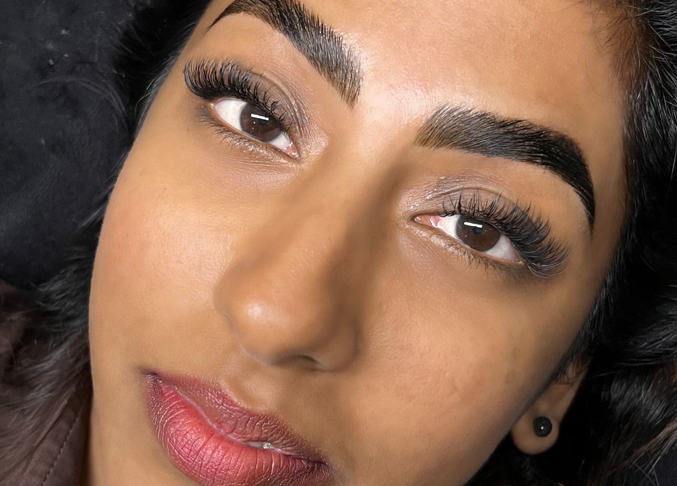 Close-up of expertly done lashes at Lash & Beauty Evolution in Queensburgh, Kwazulu-natal, ZA.