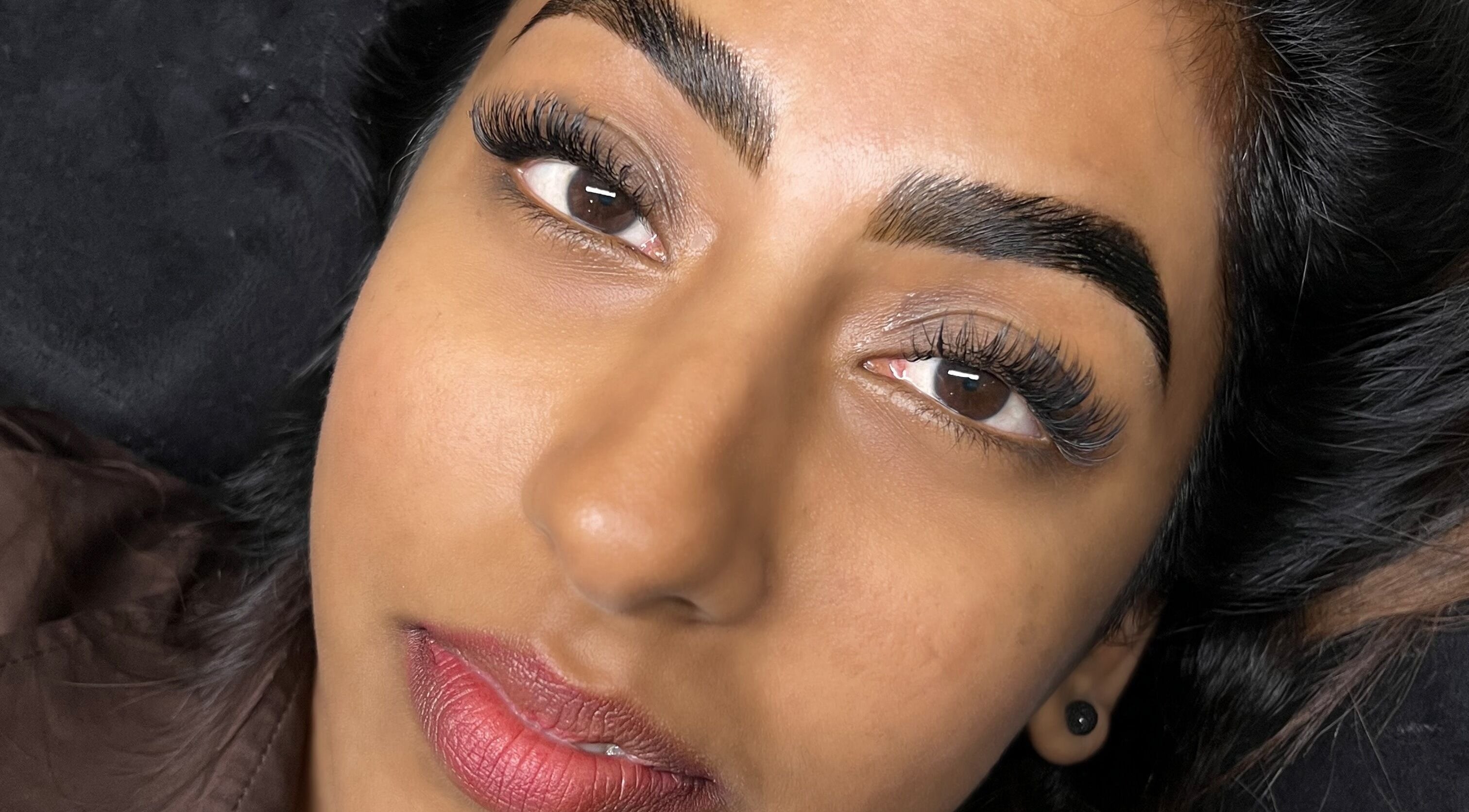 Close-up of expertly done lashes at Lash & Beauty Evolution in Queensburgh, Kwazulu-natal, ZA.