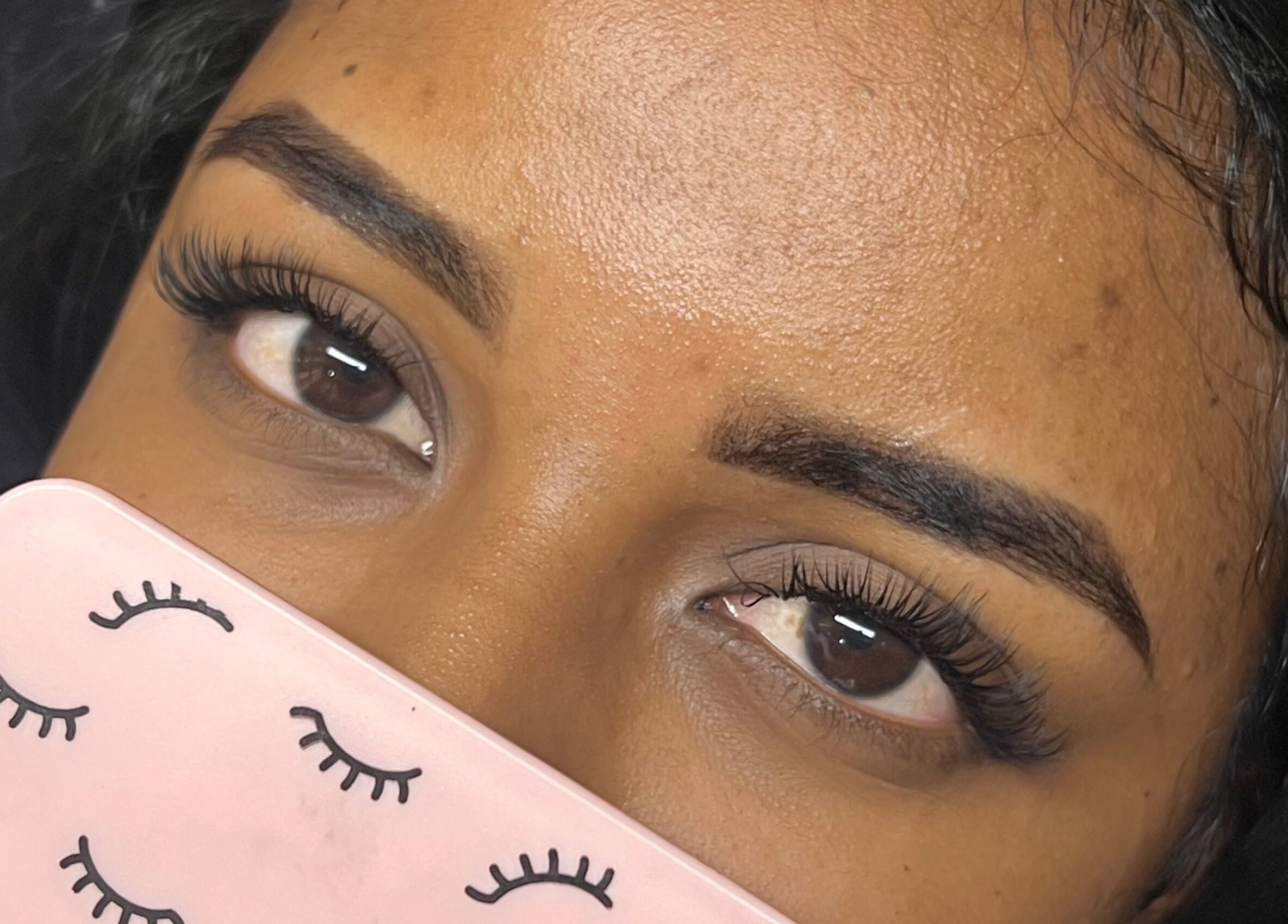 Close-up of styled lashes at Lash & Beauty Evolution, Queensburgh, Kwazulu-natal, ZA.