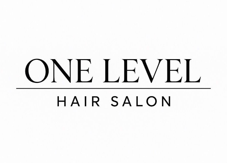 Logotipo elegante do One Level Hair Salon em Quinta Do Conde, Setúbal, PT.