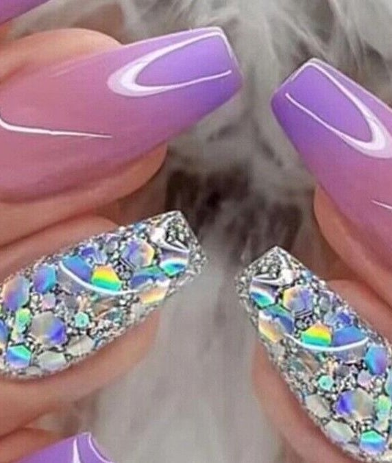 Vibrant iridescent nail art at Manova Collection, Cape Town, Western Cape, ZA featuring intricate designs.