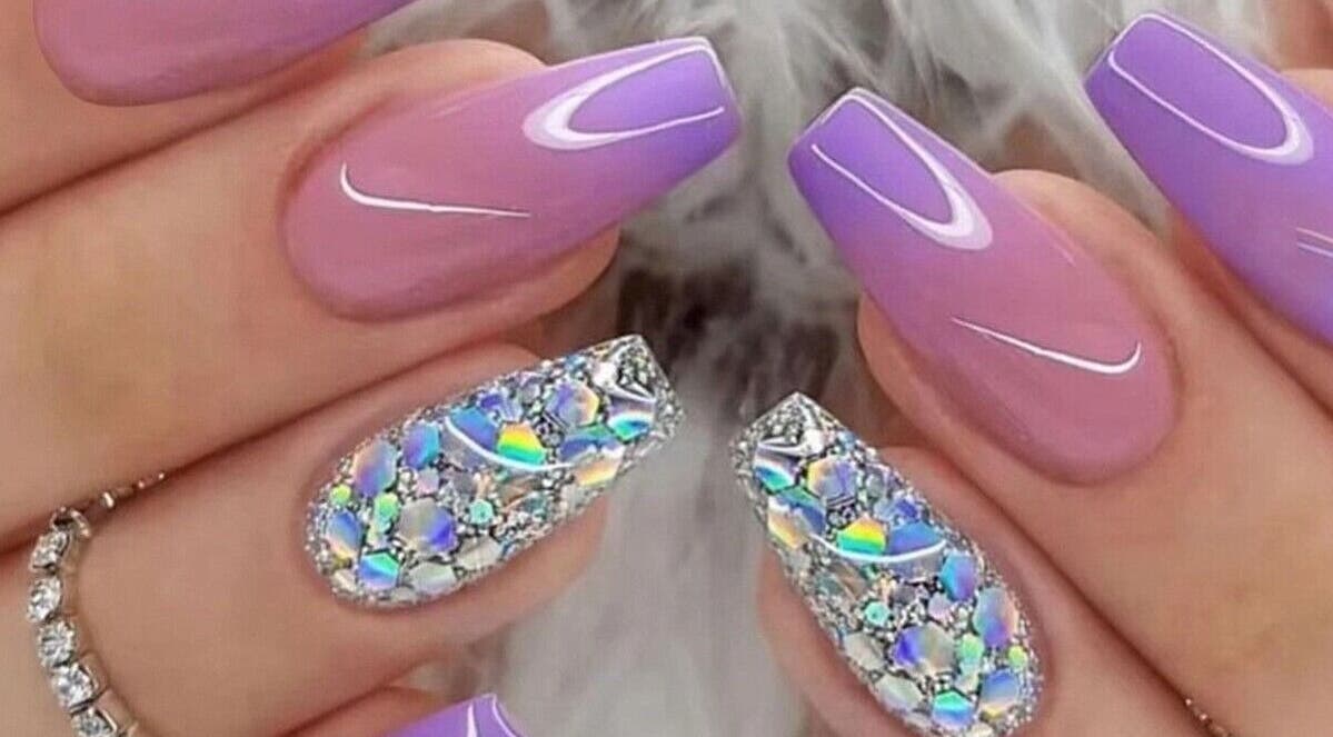 Vibrant iridescent nail art at Manova Collection, Cape Town, Western Cape, ZA featuring intricate designs.