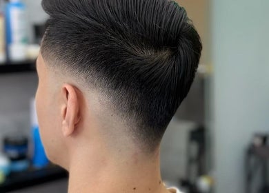 Side view of a modern fade haircut at Platinum Cutz & Style - EAST, Marine Parade, Singapore, SG.