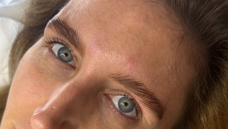 Beautifully shaped brows at OnFleek Lash & Brows, Condell Park, New South Wales, AU.