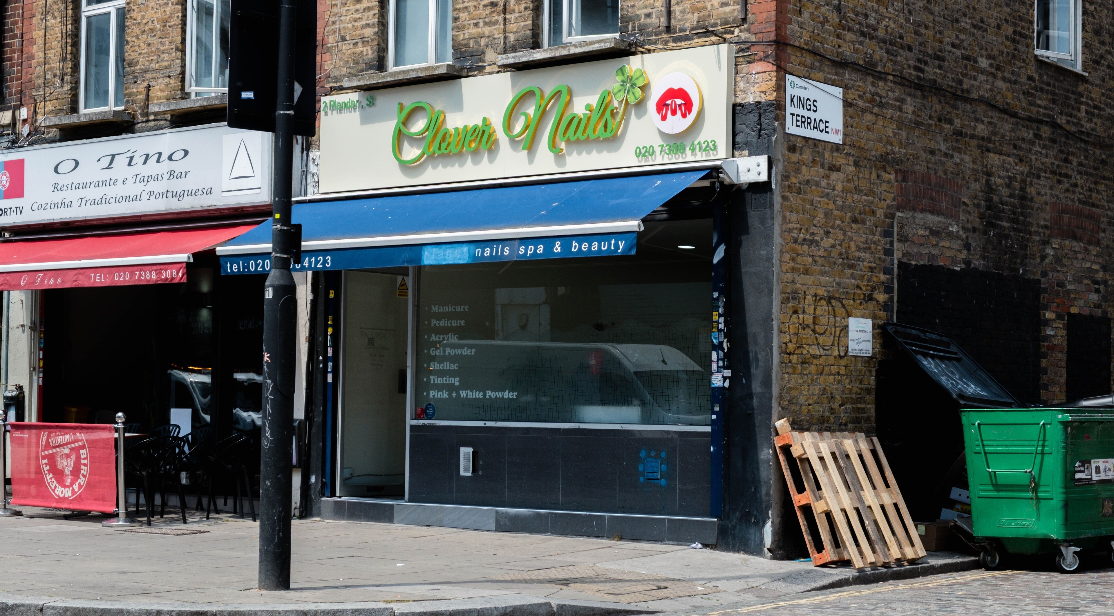 Exterior of Planet Nails in London, England, GB showcasing its modern design and inviting entrance.