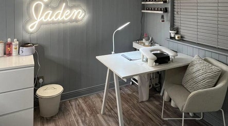 Cozy nail treatment area at Beauty By Jaden, North Shields, England, GB with chic decor and ambient lighting.