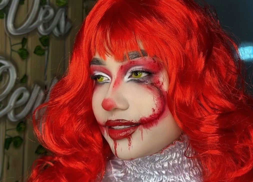 Maquillaje artístico de Halloween en Glow up studio, Bucaramanga, Santander, CO.