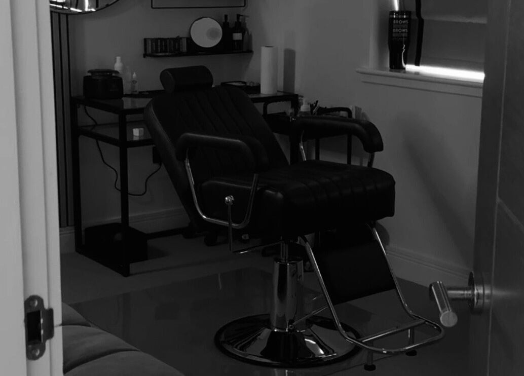 Cozy treatment chair at The Brow Bar, Inverurie, Scotland, GB offers comfort and relaxation.