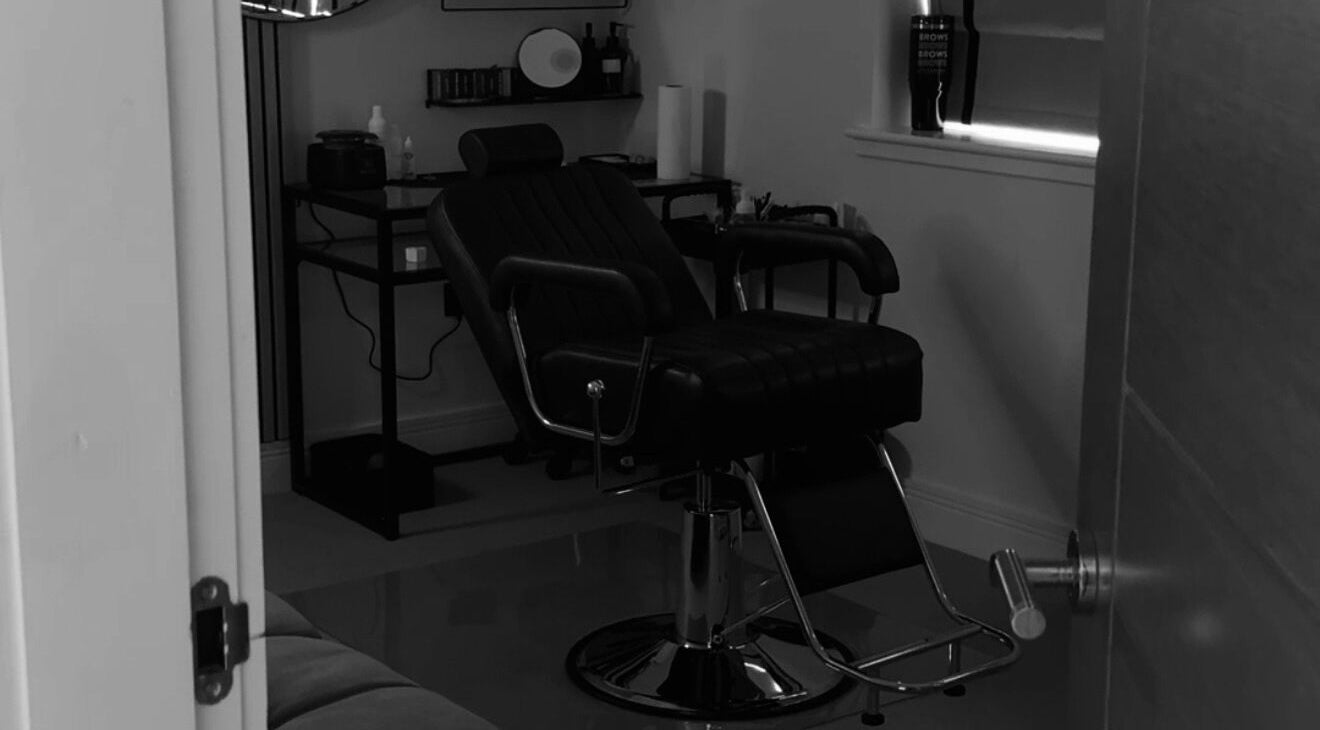 Cozy treatment chair at The Brow Bar, Inverurie, Scotland, GB offers comfort and relaxation.