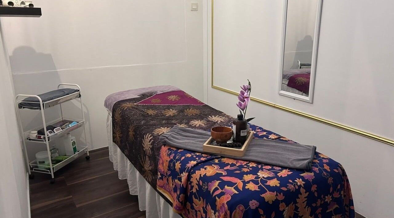 Massage table in a serene room at Uniflora Beaute (Medical Spa), Johor Bahru, Johor, MY.