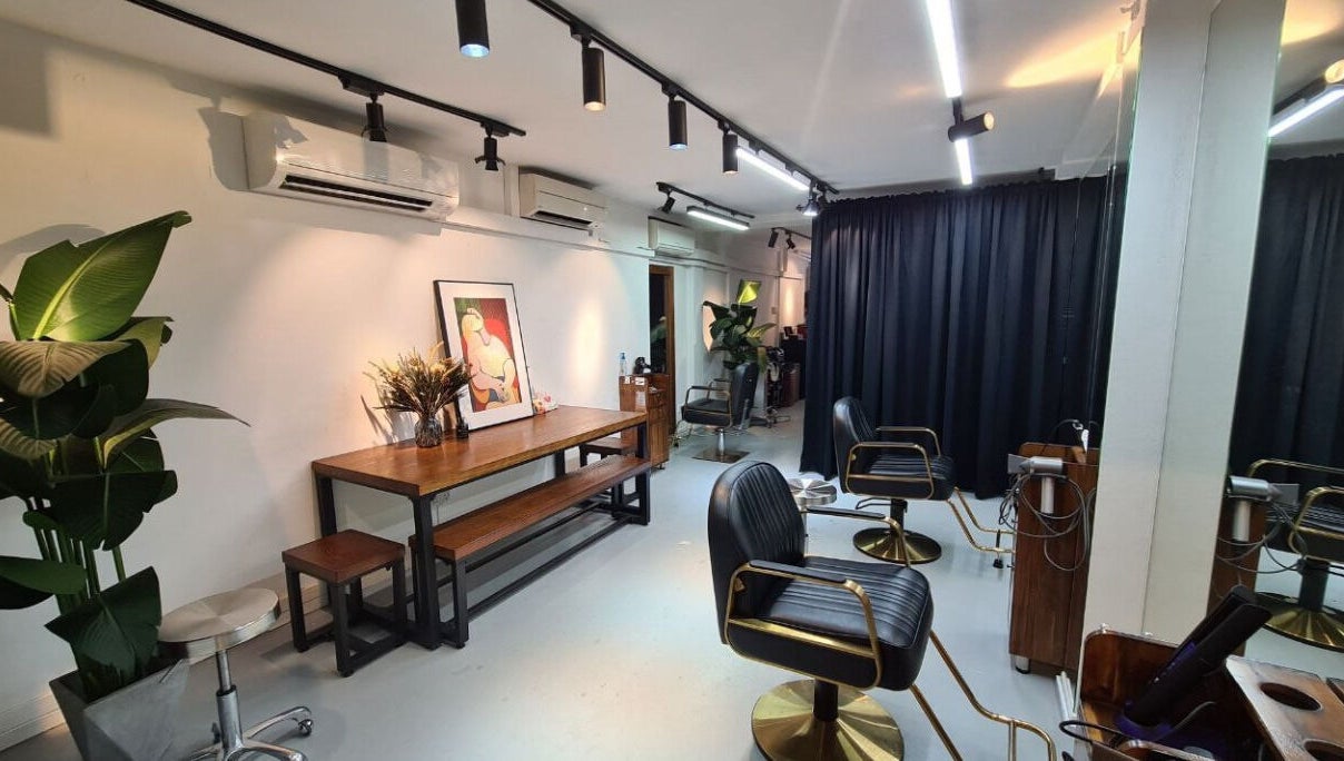 Elegant salon setup at Hair Eclipse. Modern chairs and decor in Singapore, Singapore, SG.