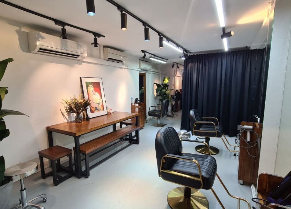 Elegant salon setup at Hair Eclipse. Modern chairs and decor in Singapore, Singapore, SG.