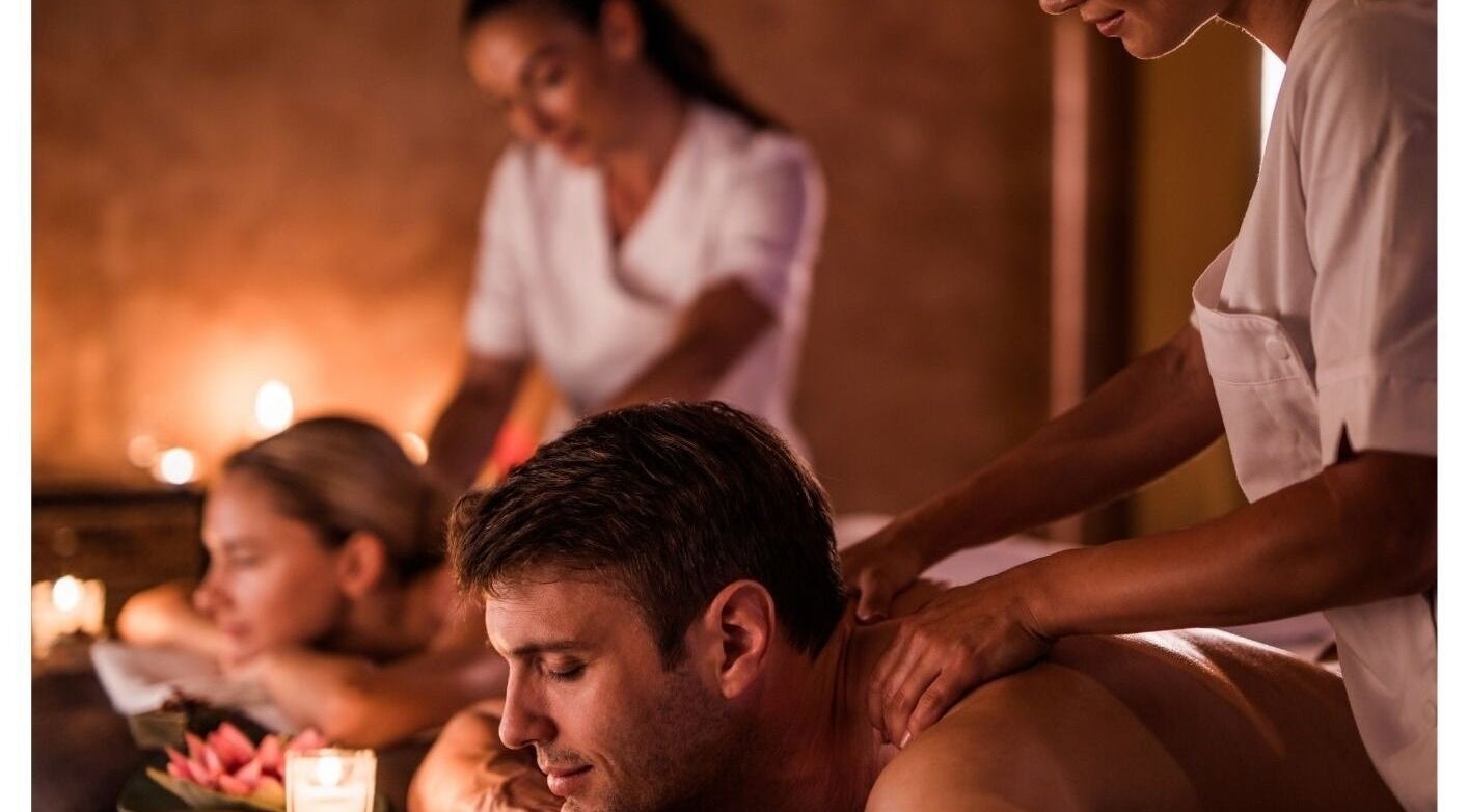 Relaxing massage at Eyre Square Thai Massage, Galway, County Galway, IE, in a serene candlelit room.