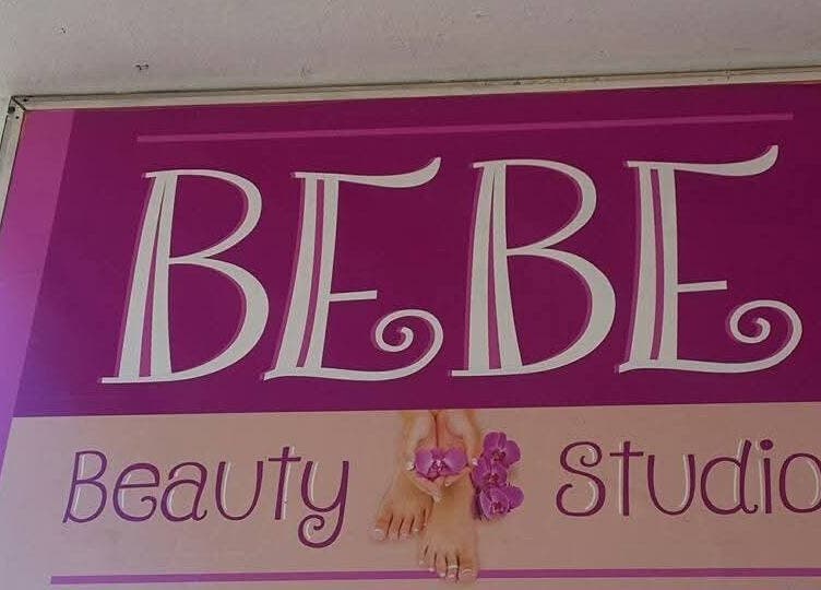 BeBe Beauty Studio sign in vibrant pink, located in Cape Town, Western Cape, ZA.