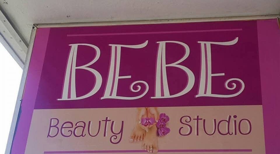 BeBe Beauty Studio sign in vibrant pink, located in Cape Town, Western Cape, ZA.