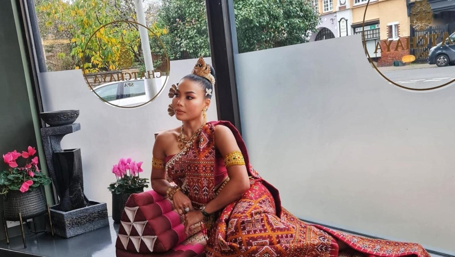 Chatchaya Spa's serene ambiance in Penarth, Wales, GB, showcasing a traditional cultural setting.